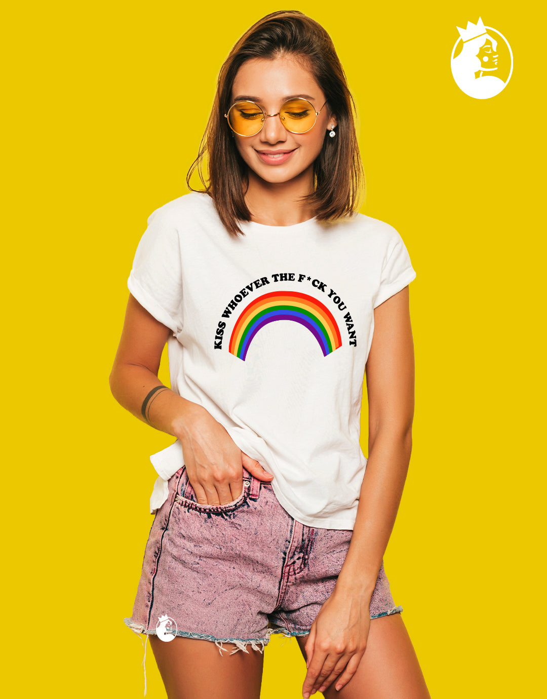 Camiseta "Kiss whoever you want"